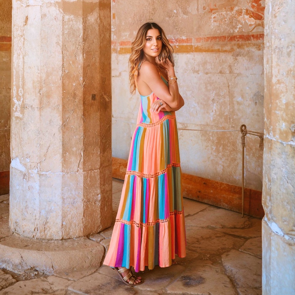 Farm Rio rainbow long dress